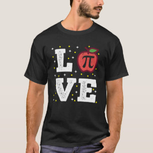T-shirt Love Pi Math Enseignant Étudiants International Ha