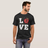 T-shirt Love Pi Math Enseignant Étudiants International Ha (Devant entier)