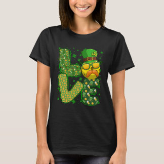 T-shirt Love Pickleball Leprechaun Shamrock Da