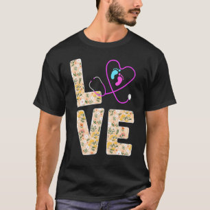 T-shirt Love Picu Nurse Gradudate Pediatric Icu Nurse