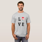 T-shirt Love Pig Cartoon (Devant entier)