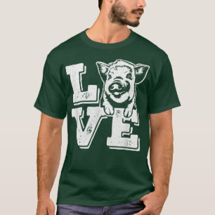 T-shirt Love Pigs - I Love My Pig Maman et Papa