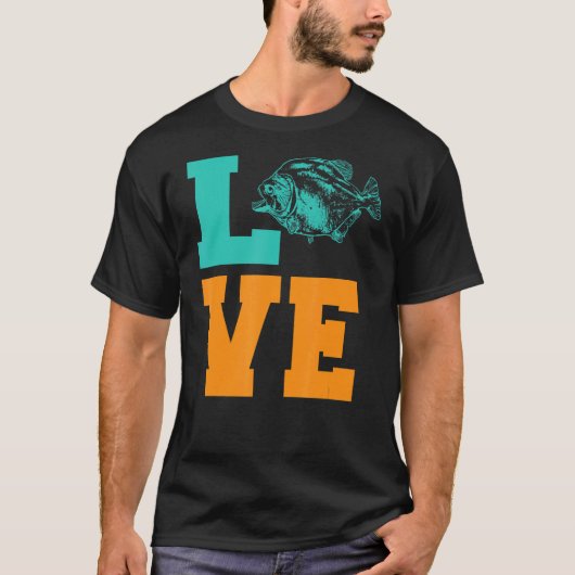 T-shirt Love Piranha (Devant)