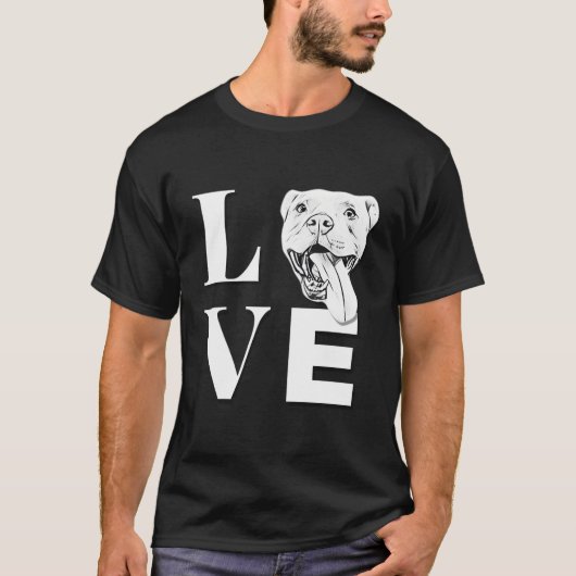 T-shirt Love Pit Bulls Er Pitbull (Devant)