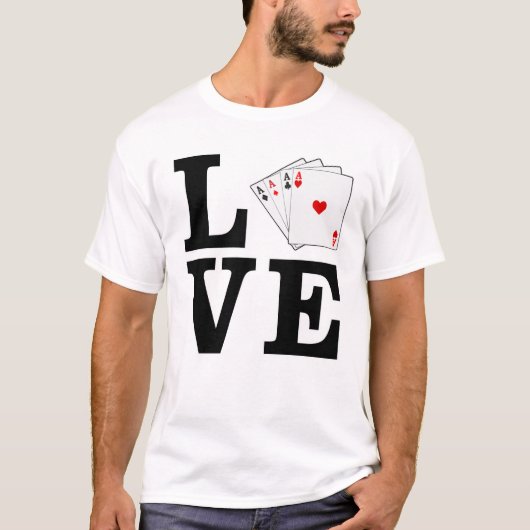 T-shirt Love Poker (Devant)