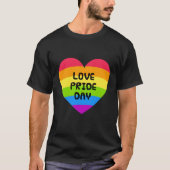 T-shirt Love Pride Day blk mens (Devant)