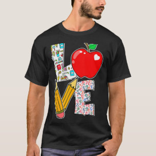 T-shirt Love Prof Life Apple Pencil Prof Appreciation