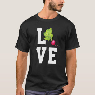 T-shirt Love Radish Cute Vegetable Radish