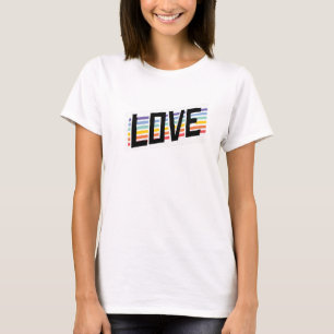 T-shirt Love Rainbow Stripes