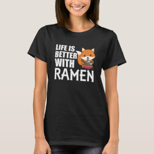 T-shirt Love Ramen Cute Fox Kawaii Foxes