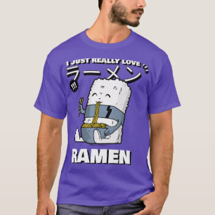 T-shirt Love Ramen japonais nouilles Kawaii Anime 827