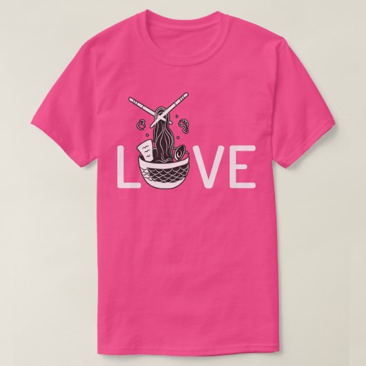 T-shirt Love Ramen Lover 836 (Design devant)