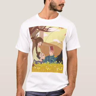 T-shirt Love Reading with Nature