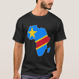 T-shirt Love République Démocratique Du Congo Rdc Dc Drape