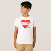 T-shirt Love & Romance Concept Design with Heart Elements (Devant entier)