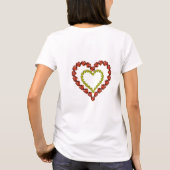 T-shirt Love - Ruby et Jaune Citrine Gemstone (Dos)