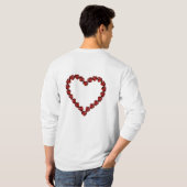 T-shirt Love - Ruby Gemstone Lettering (Dos entier)