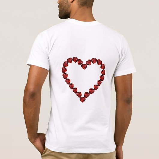 T-shirt Love - Ruby Gemstone Lettering (Dos)