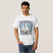 T-shirt Love Sailing Sailboat (Devant entier)