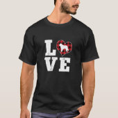 T-shirt Love Saint Bernard Amoureux des chiens Cadeaux Chi (Devant)