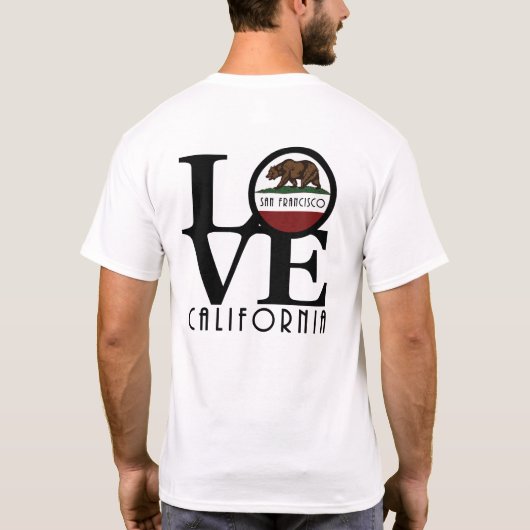 T-shirt LOVE San Francisco (impression arrière) (Dos)
