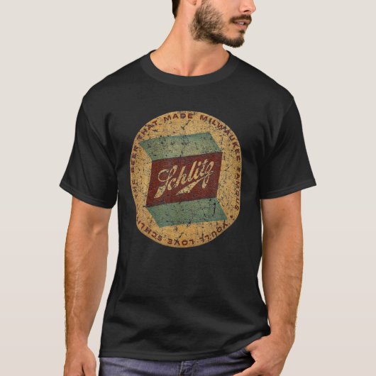 T-shirt Love Schlitz Bière Bouteille d'invité (Devant)