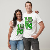 T-shirt Love School Bus Driver Life Irish Shamrock St Part (Unisexe)