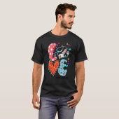 T-shirt LOVE School Nurse Life Leopard Heart Valentine's D (Devant entier)