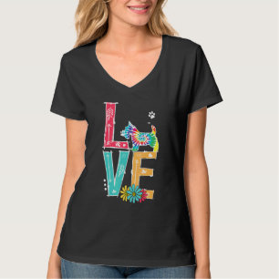 T-shirt Love Scottish Terrier Tie Dye Rainbow Scottish Ter