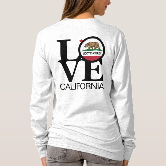 T-shirt LOVE Scotts Valley (Dos)