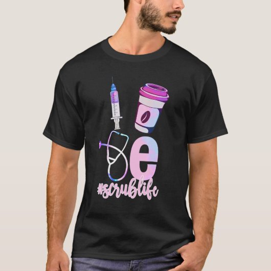 T-shirt Love Scrub Life Stethoscope Nursing Nurses Day (Devant)