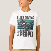 T-shirt Love Scuba Diving Funn Diver Gift (Devant)