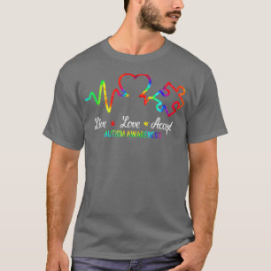 T-shirt Love Sensibilisation sur l'autisme Mois Puzzle Acc