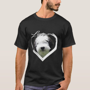 T-shirt Love Sheepadoodle Old English Sheepdog + Poodle Lo