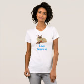 T-shirt Love Siamese Cats (Devant entier)