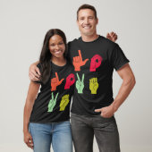 T-shirt Love Sign ASL Deaf Pride (Unisexe)