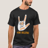 T-shirt Love Sign Language Unity Day Orange Kids 2022 Anti (Devant)