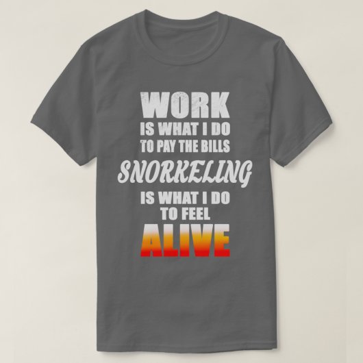 T-shirt Love snorkeling (Design devant)