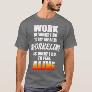 T-shirt Love snorkeling
