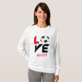T-shirt Love soccer (Devant entier)