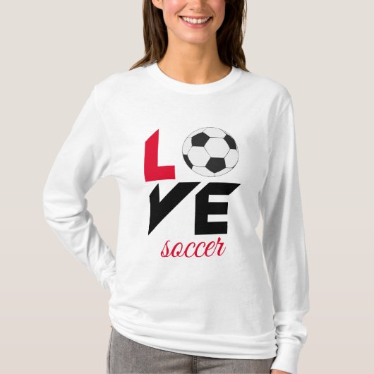 T-shirt Love soccer (Devant)