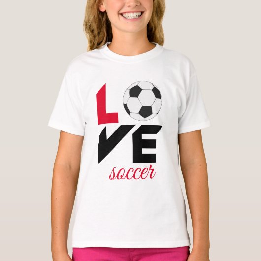 T-shirt Love soccer (Devant)