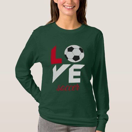 T-shirt Love soccer (Devant)