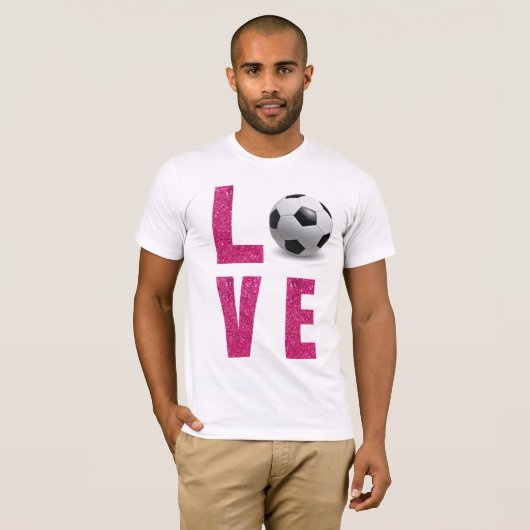 T-shirt Love Soccer (Devant entier)