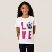 T-Shirt Love Soccer (Devant entier)