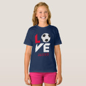T-shirt Love soccer (Devant entier)