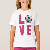 T-shirt Love Soccer (Devant)