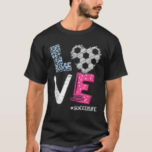 T-shirt Love Soccer Coach Joueur Soccer Vie Ado Filles Wo