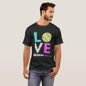 T-shirt Love Softball Best (Devant entier)