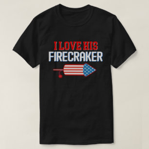 T-shirt Love Son Firecracker Matching Couple Juillet 4 tee